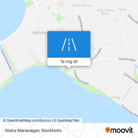 Södra Mariavägen karta