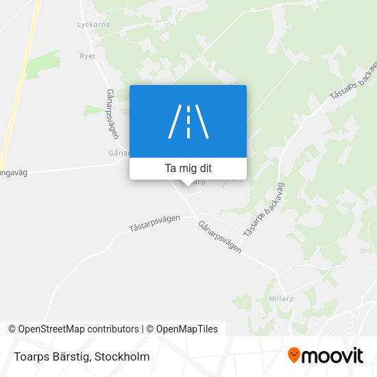 Toarps Bärstig karta