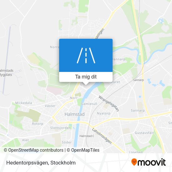 Hedentorpsvägen karta