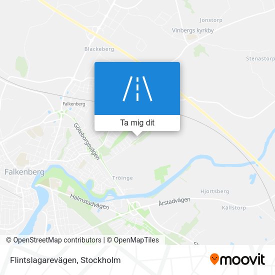 Flintslagarevägen karta
