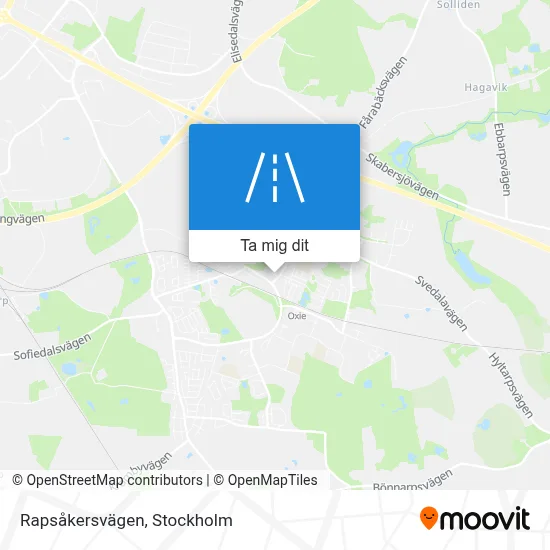 Rapsåkersvägen karta
