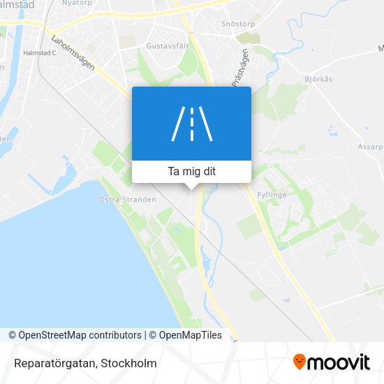 Reparatörgatan karta