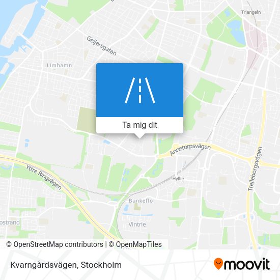 Kvarngårdsvägen karta
