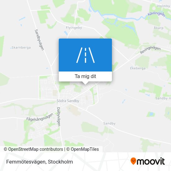 Femmötesvägen karta