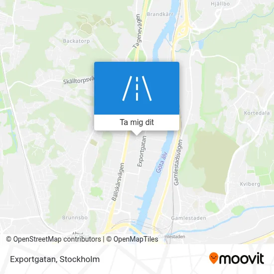 Exportgatan karta