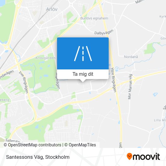 Santessons Väg karta