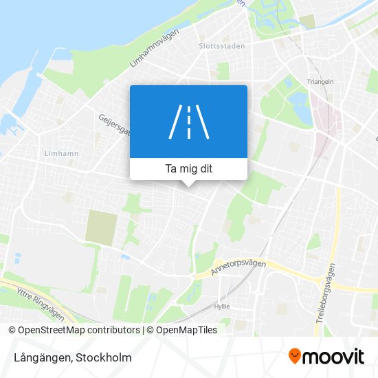 Långängen karta