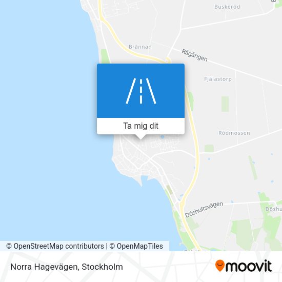Norra Hagevägen karta