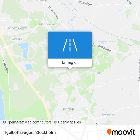 Igelkottsvägen karta