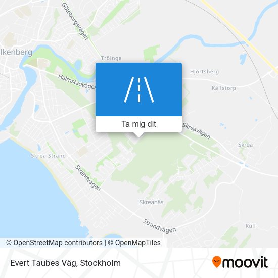Evert Taubes Väg karta