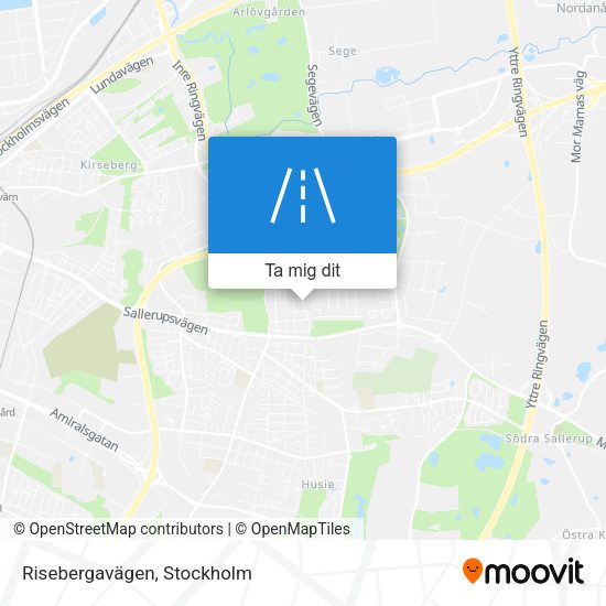 Risebergavägen karta