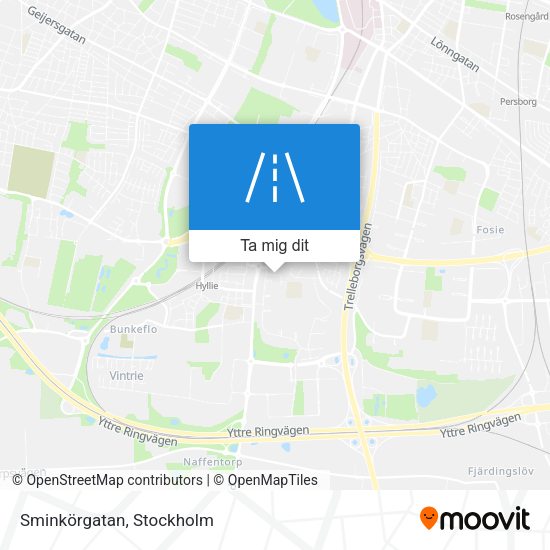 Sminkörgatan karta