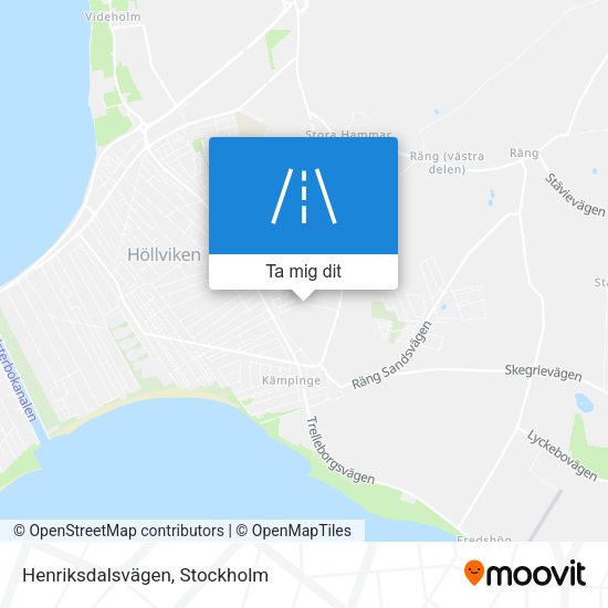 Henriksdalsvägen karta