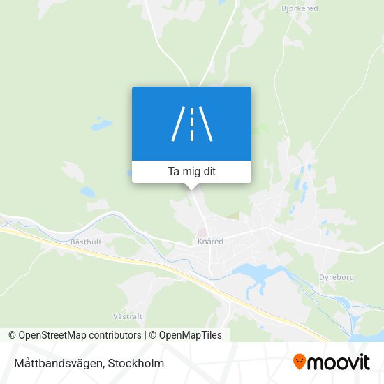Måttbandsvägen karta