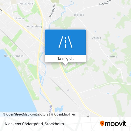 Klackens Södergränd karta