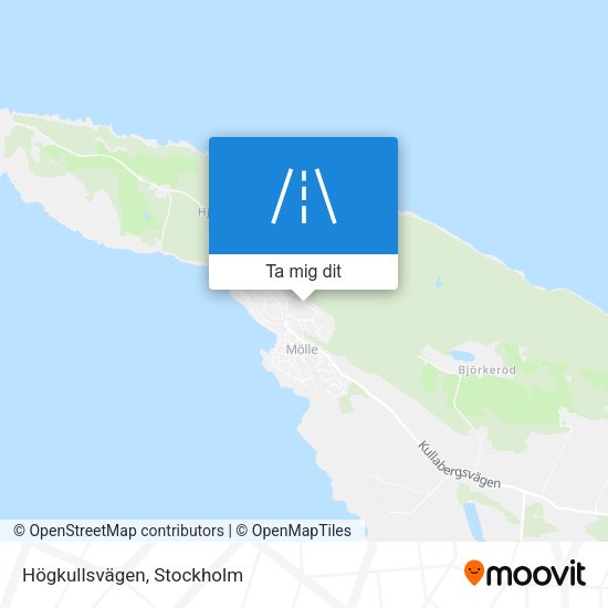 Högkullsvägen karta