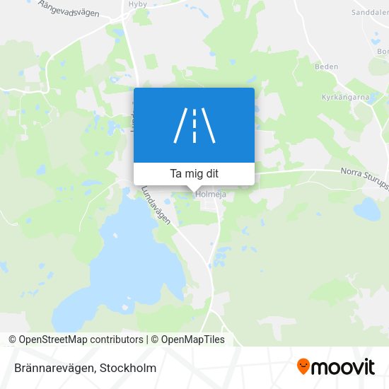 Brännarevägen karta
