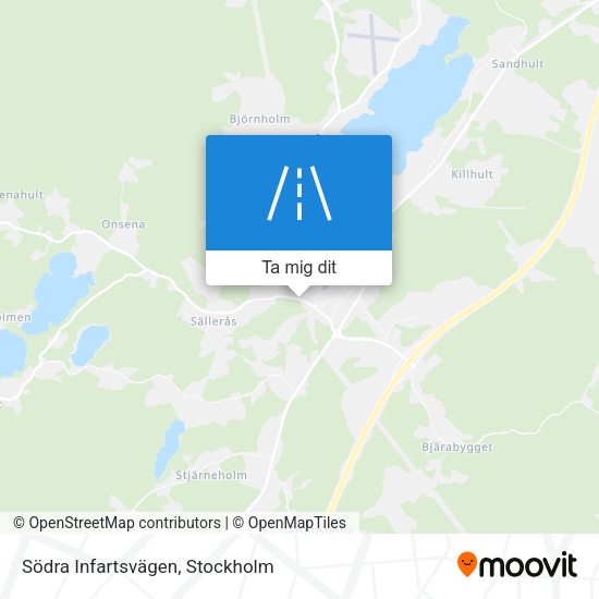 Södra Infartsvägen karta