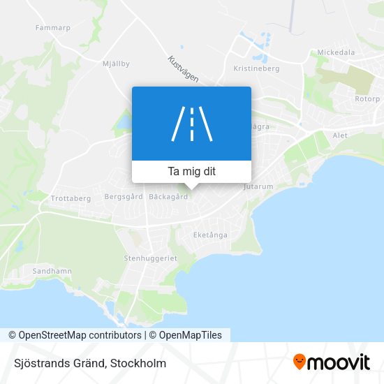 Sjöstrands Gränd karta