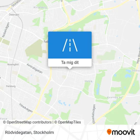 Rödvidegatan karta