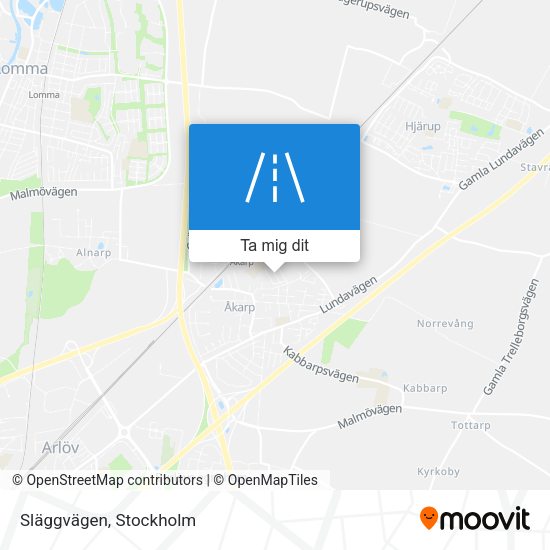 Släggvägen karta