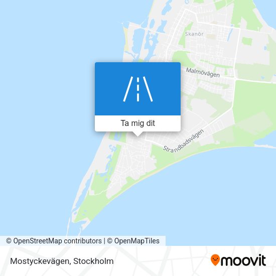 Mostyckevägen karta