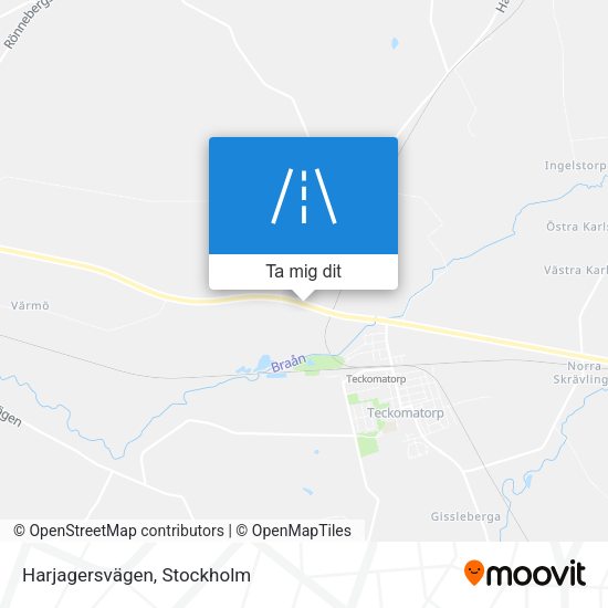 Harjagersvägen karta
