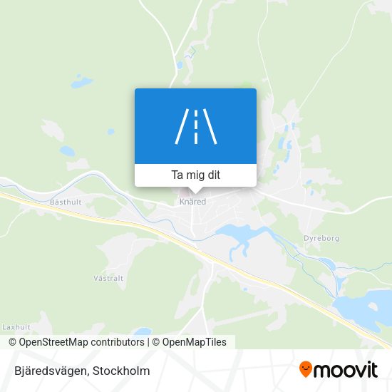 Bjäredsvägen karta