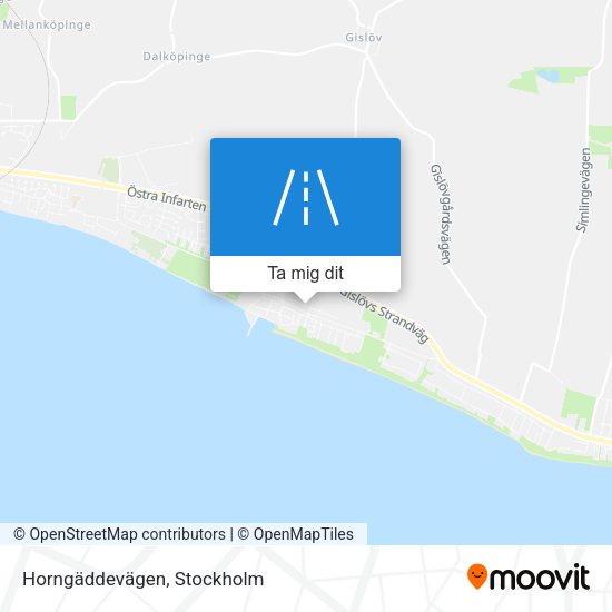 Horngäddevägen karta