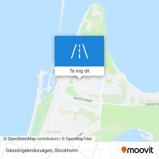 Gässlingekroksvägen karta
