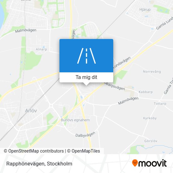 Rapphönevägen karta