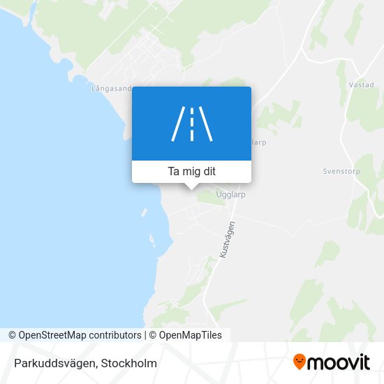 Parkuddsvägen karta