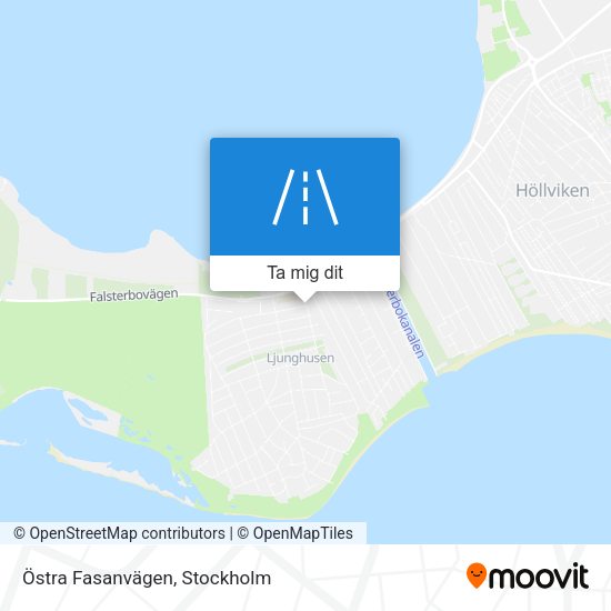 Östra Fasanvägen karta