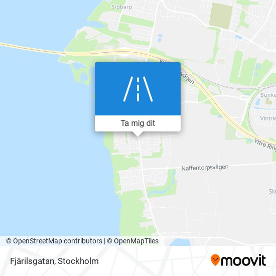 Fjärilsgatan karta