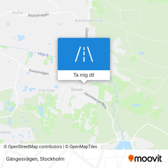 Gängesvägen karta
