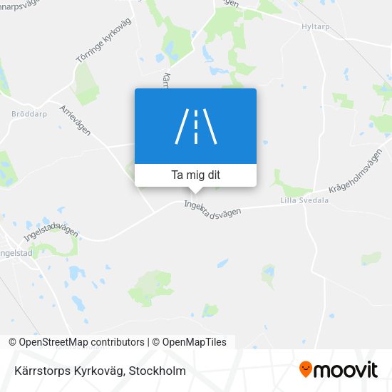 Kärrstorps Kyrkoväg karta