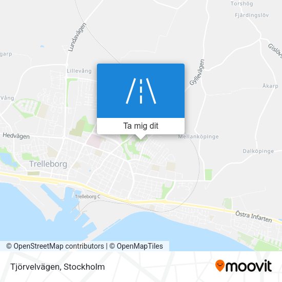 Tjörvelvägen karta