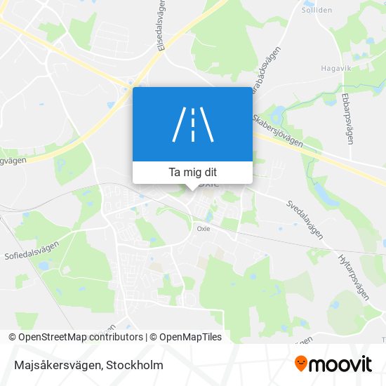 Majsåkersvägen karta