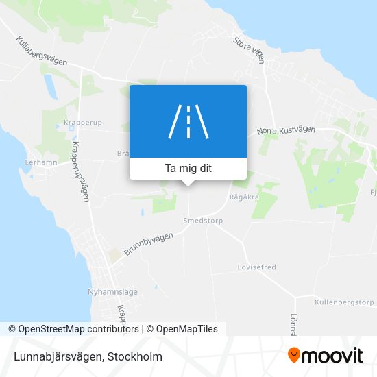 Lunnabjärsvägen karta