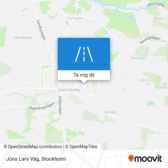 Jöns Lars Väg karta
