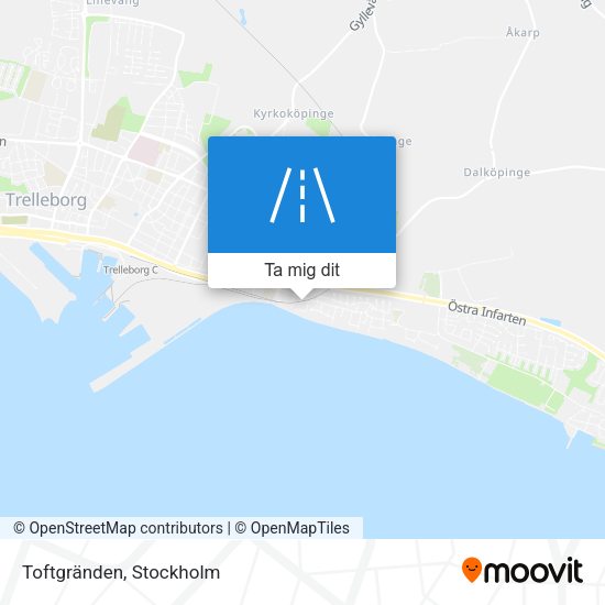 Toftgränden karta