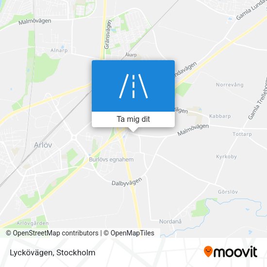 Lyckövägen karta