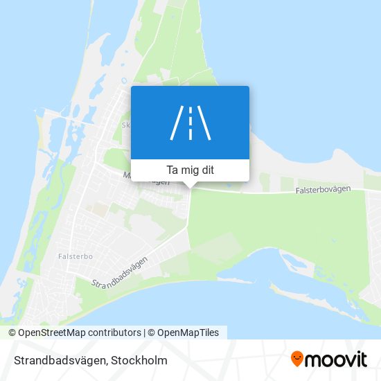 Strandbadsvägen karta