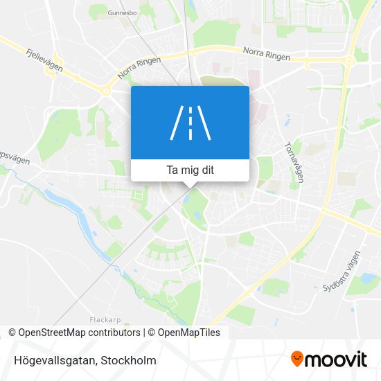 Högevallsgatan karta