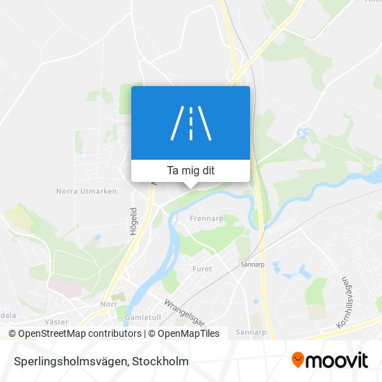 Sperlingsholmsvägen karta