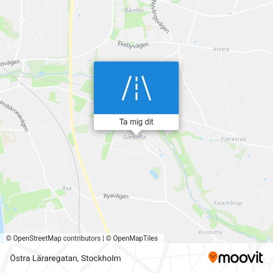 Östra Läraregatan karta