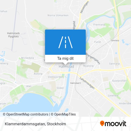 Klammerdammsgatan karta
