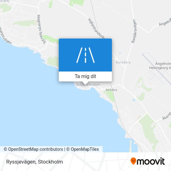 Ryssjevägen karta