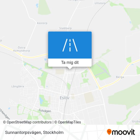 Sunnantorpsvägen karta