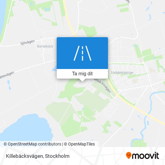 Killebäcksvägen karta